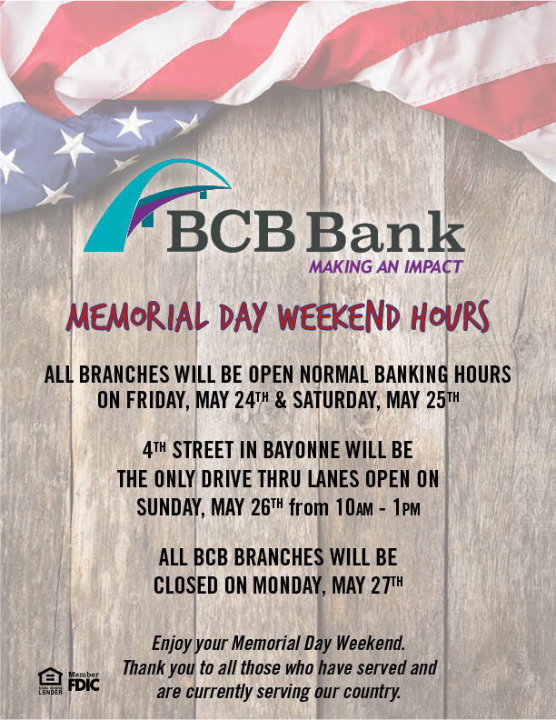 Memorial Day Hours 2019